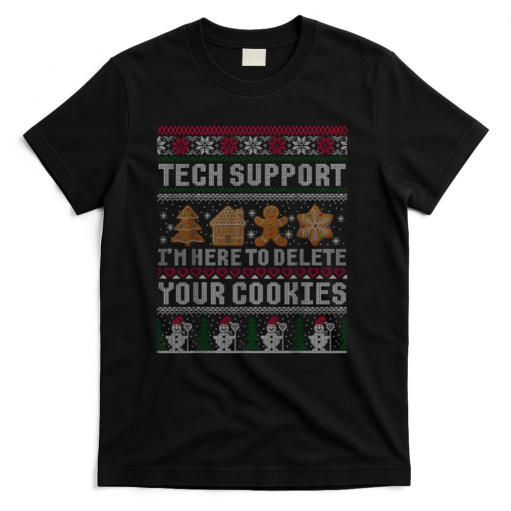 Funny Christmas Tech Support Shirt Computer Programmer Gift T-Shirt