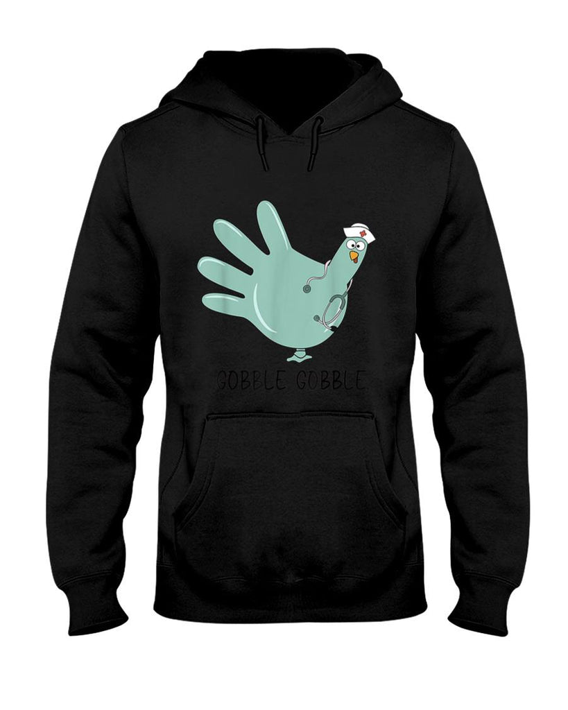 Turkey Glove Thanksgiving Gobble Nurse Thanksgiving Fall T-Shirt