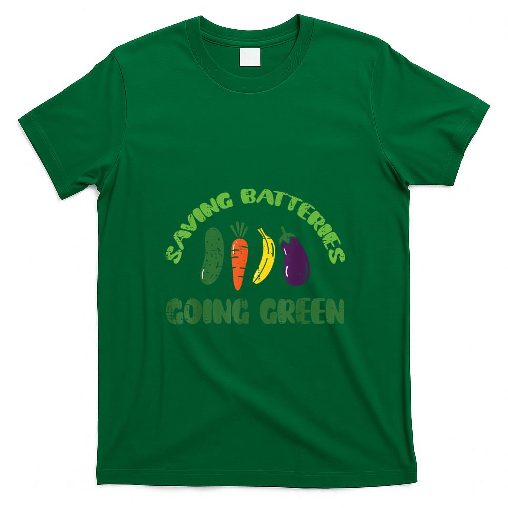 Funny Tees - Saving Batteries Going Green Funny Inappropriate Humor Women T-Shirt