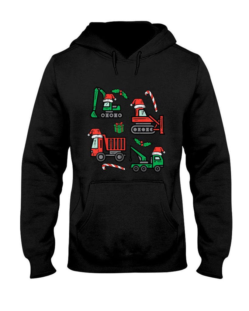 Kids Christmas Construction Vehicles Truck Xmas Boys Kids Toddler T-Shirt