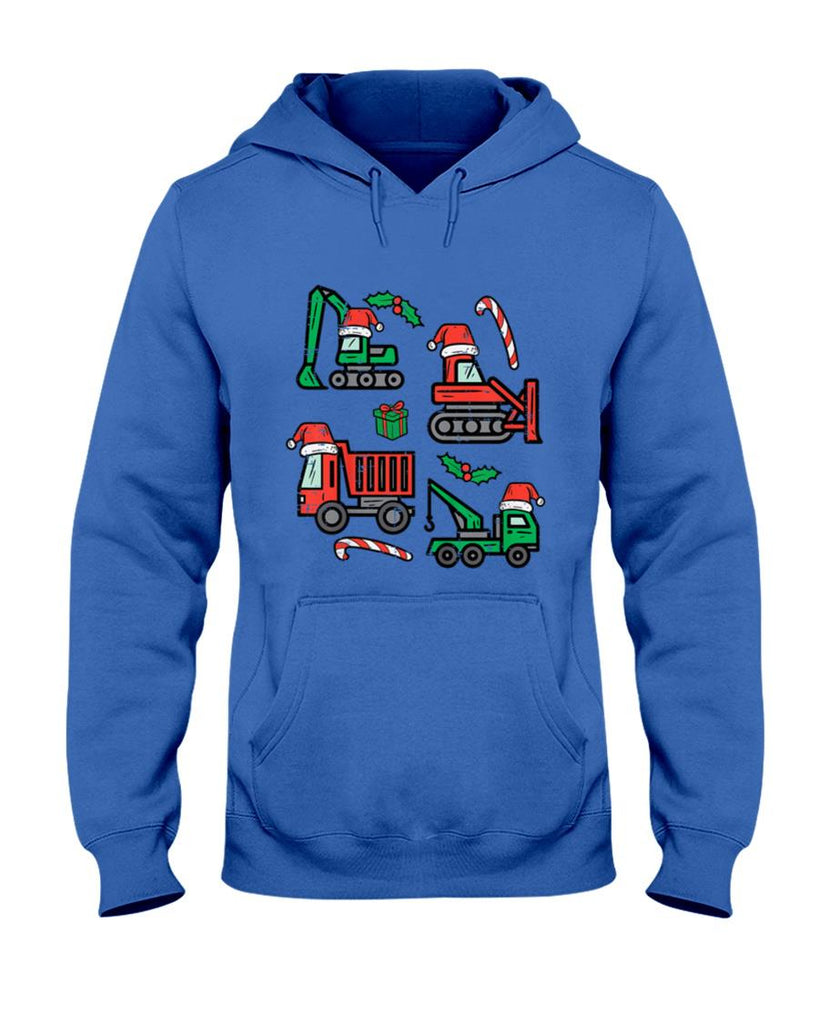 Kids Christmas Construction Vehicles Truck Xmas Boys Kids Toddler T-Shirt