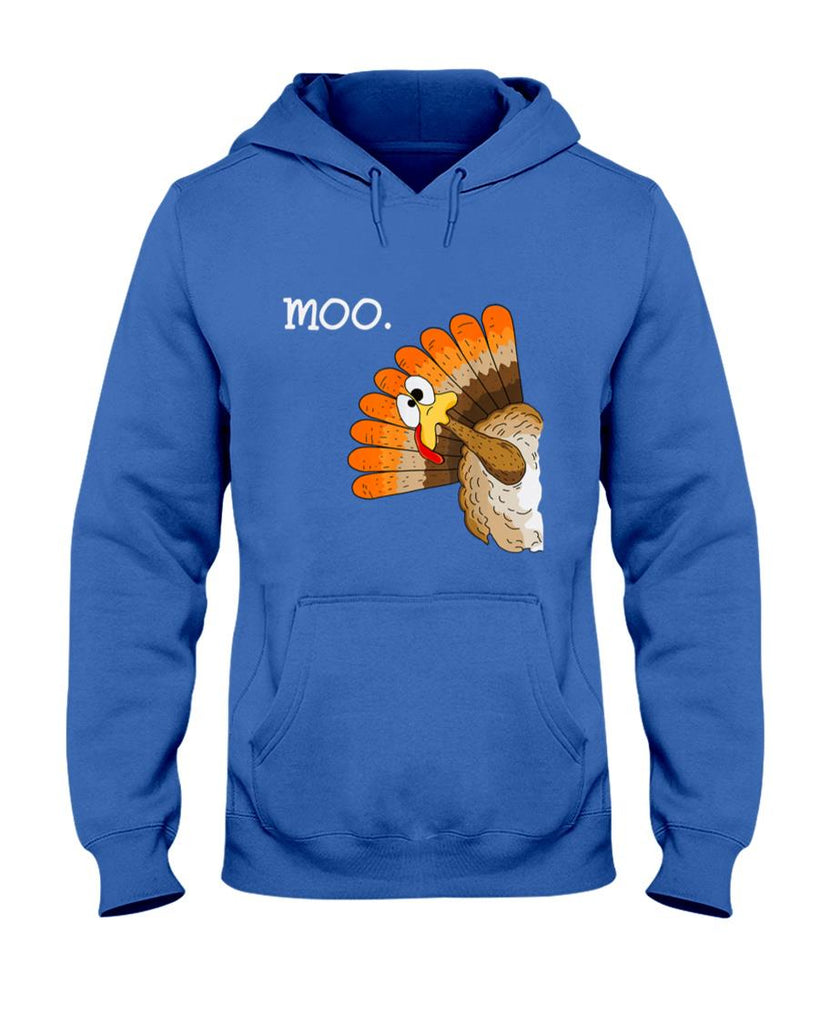 turkey moo funny thanksgiving T-Shirt_1