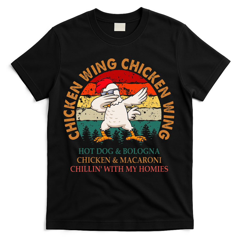 Chicken Wing Chicken Wing Hot Dog Bologna Macaroni T-Shirt