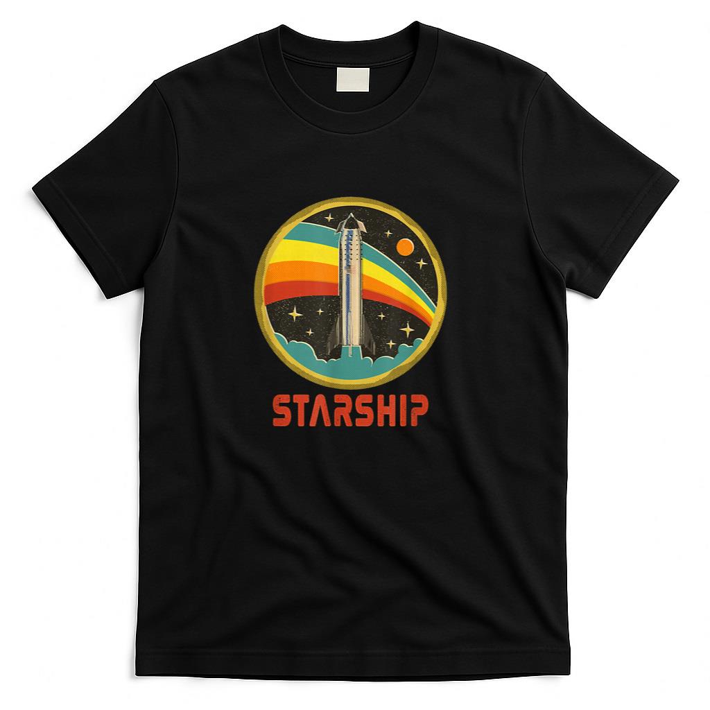 Starship Cool Vintage Space Christmas Gift T-Shirt