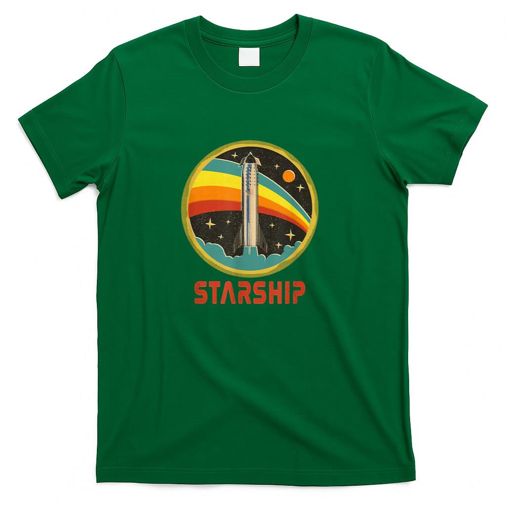 Starship Cool Vintage Space Christmas Gift T-Shirt