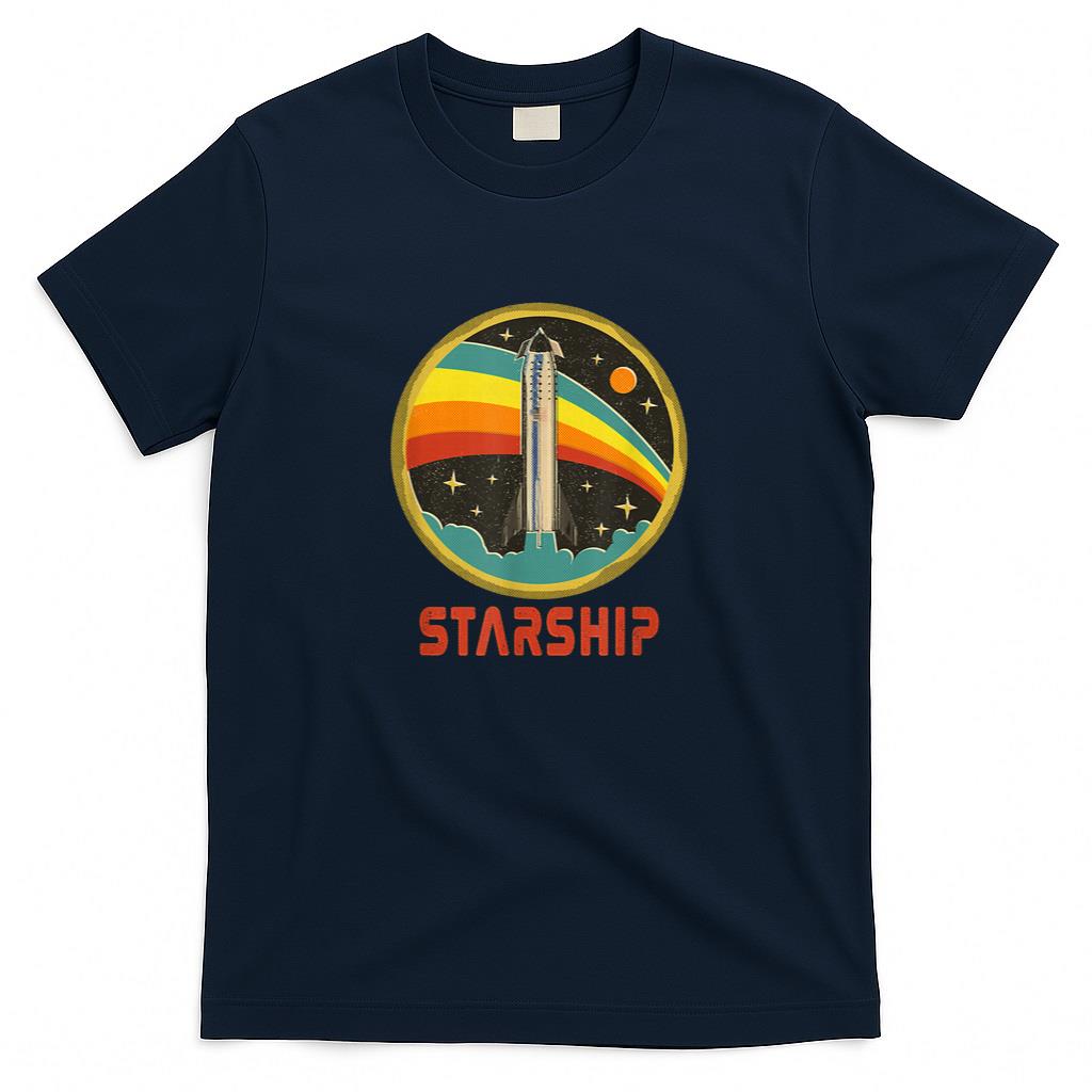 Starship Cool Vintage Space Christmas Gift T-Shirt
