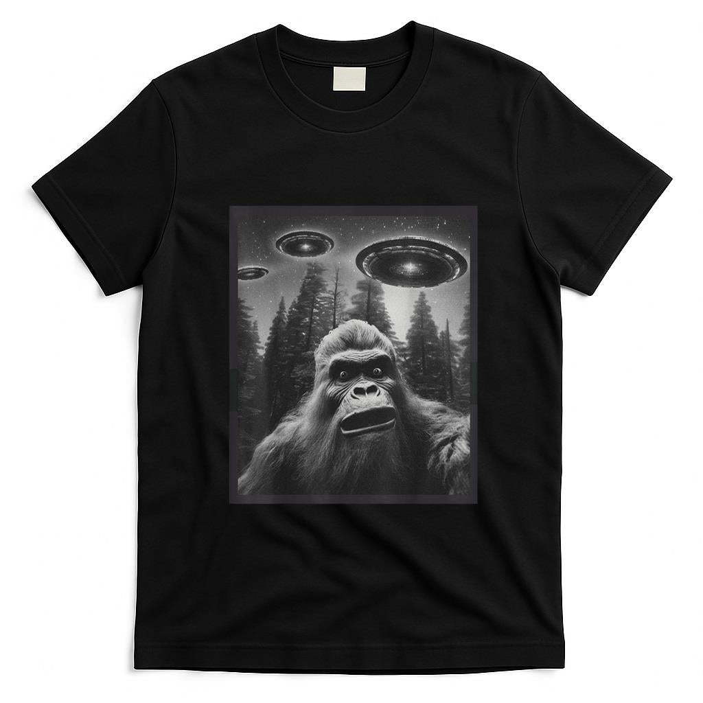 Funny Tees - CAT Funny Graphic Tee For Men Women Bigfoot Sasquatch Alien UFO T-Shirt