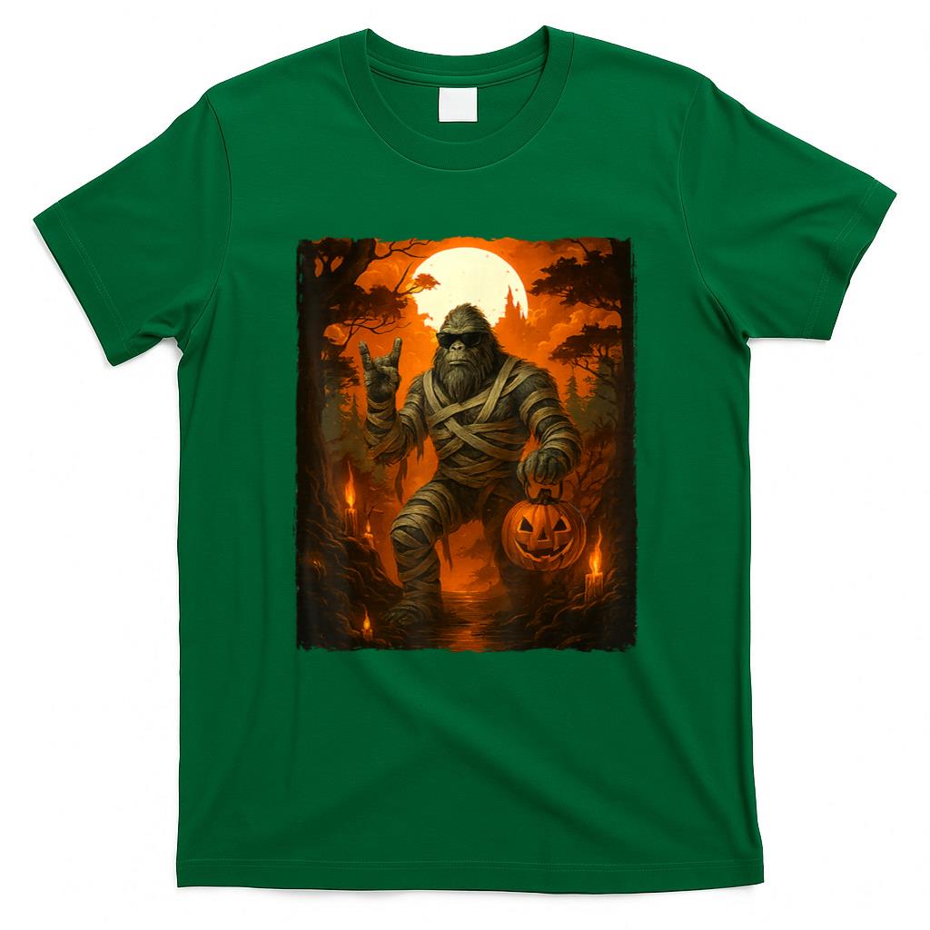 Halloween Shirt - Funny Jack O lantern Mummy Bigfoot Halloween Costumes Mens T-Shirt