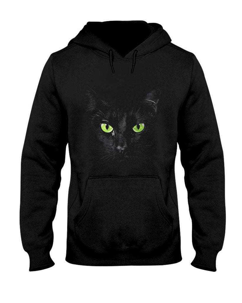 Pet Mom Halloween Shirt - Funny Black Cat Face Green Eyes Kitten Halloween Costume T-Shirt for Men Women Kids