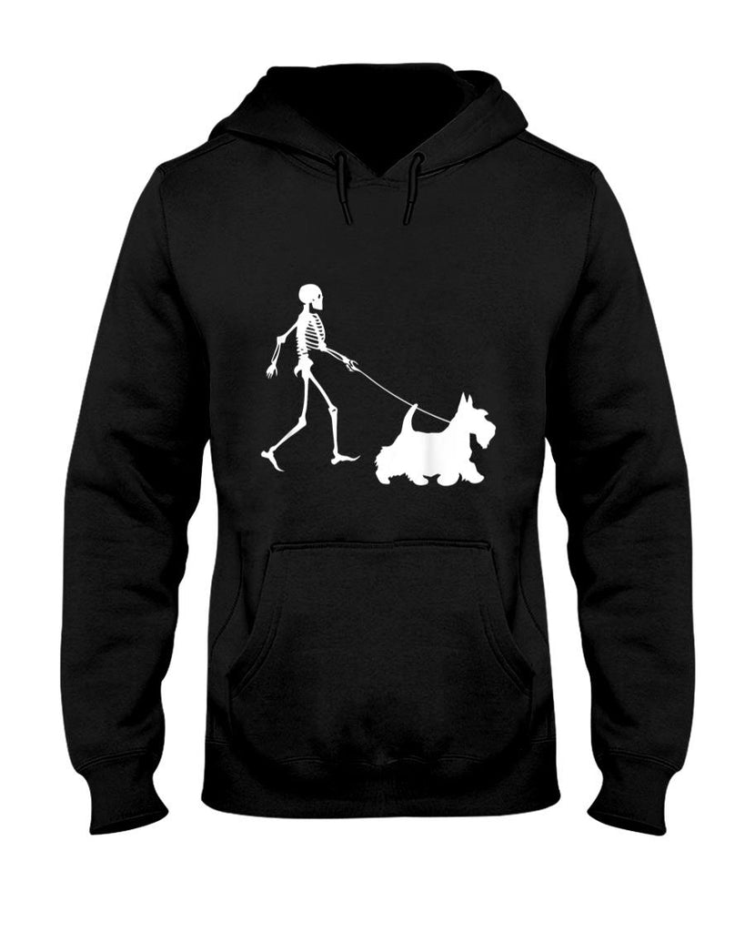 Pet Mom Halloween Shirt - Scottie skull halloween Scottish Terrier T-Shirt