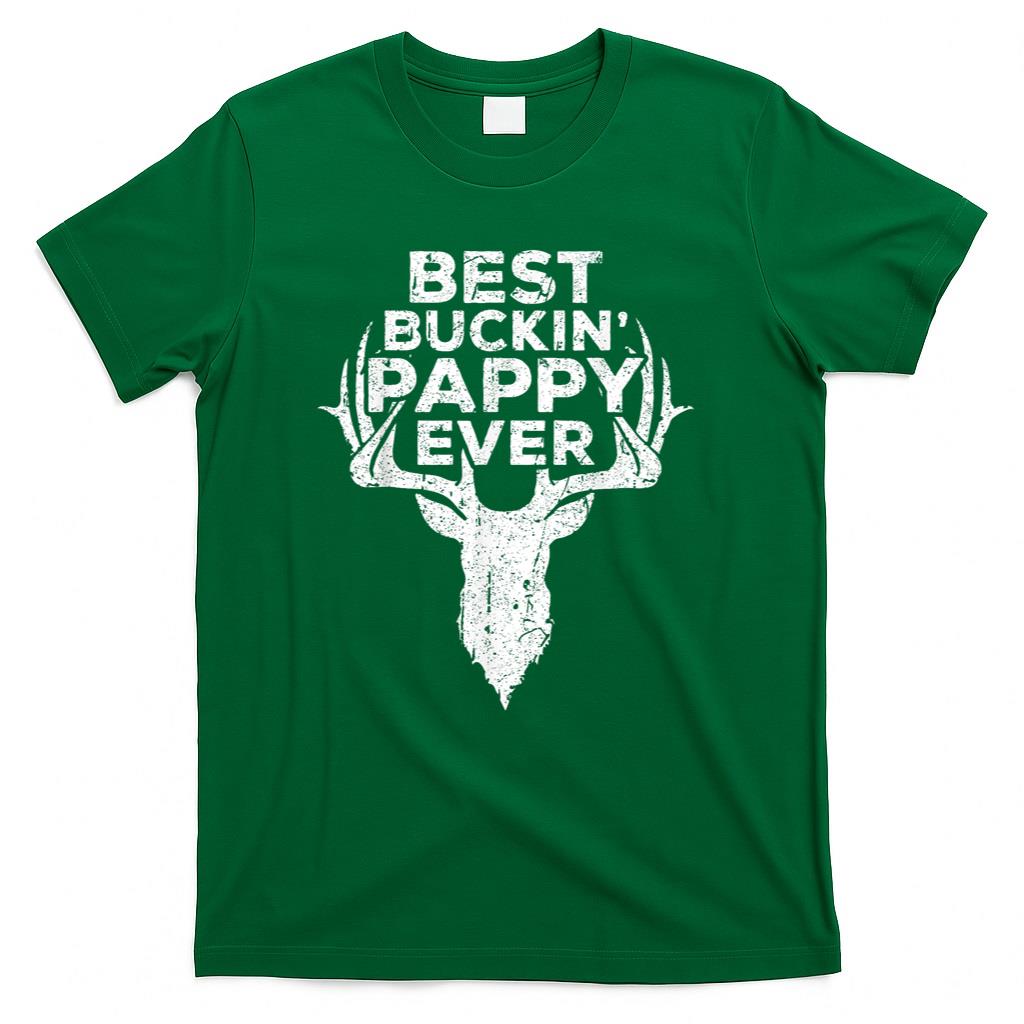 Best Buckin Pappy Ever Shirt Men Hunting Fathers Day T-Shirt