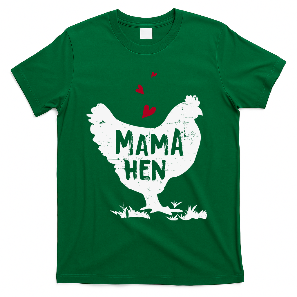 Mama Hen Chicken Funny Farmer Hen Chicken Mama T-Shirt