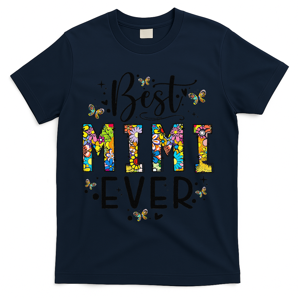 Floral Best Mimi Evers Mother's Day Gift For Best Mimi T-Shirt