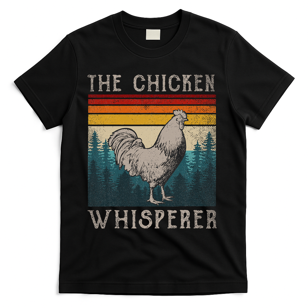 Chicken Whisperer Vintage Retro Chicken Farmer T-Shirt