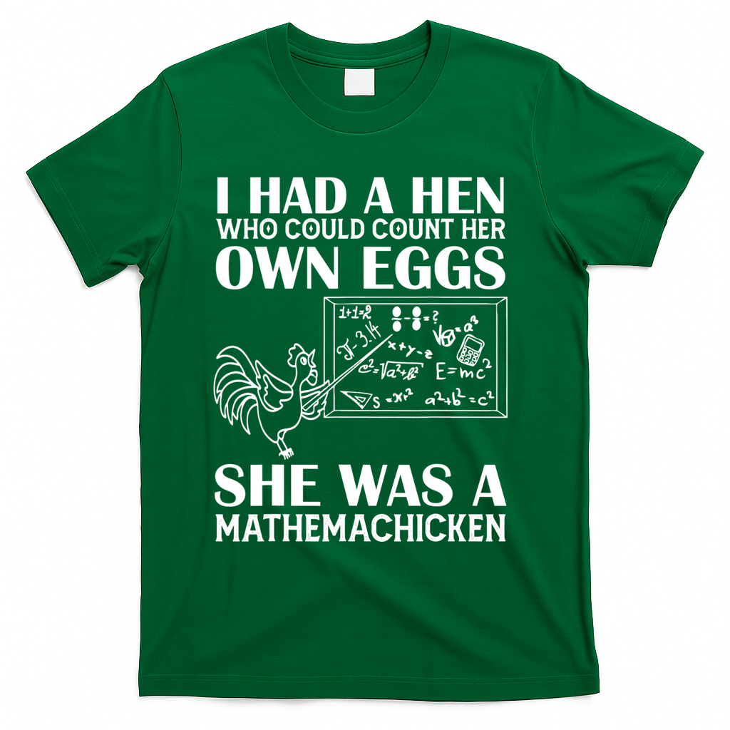 I Had A Hen Who Could Count Her Own Eggs Funny Chicken Lover T-Shirt