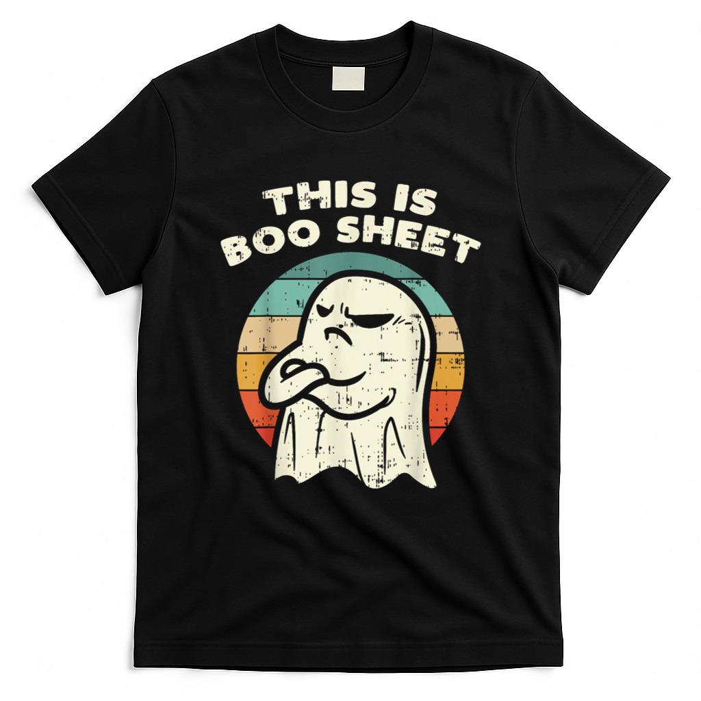 Halloween Shirt - This Is Boo Sheet Ghost Retro Halloween Costume Men Women T-Shirt