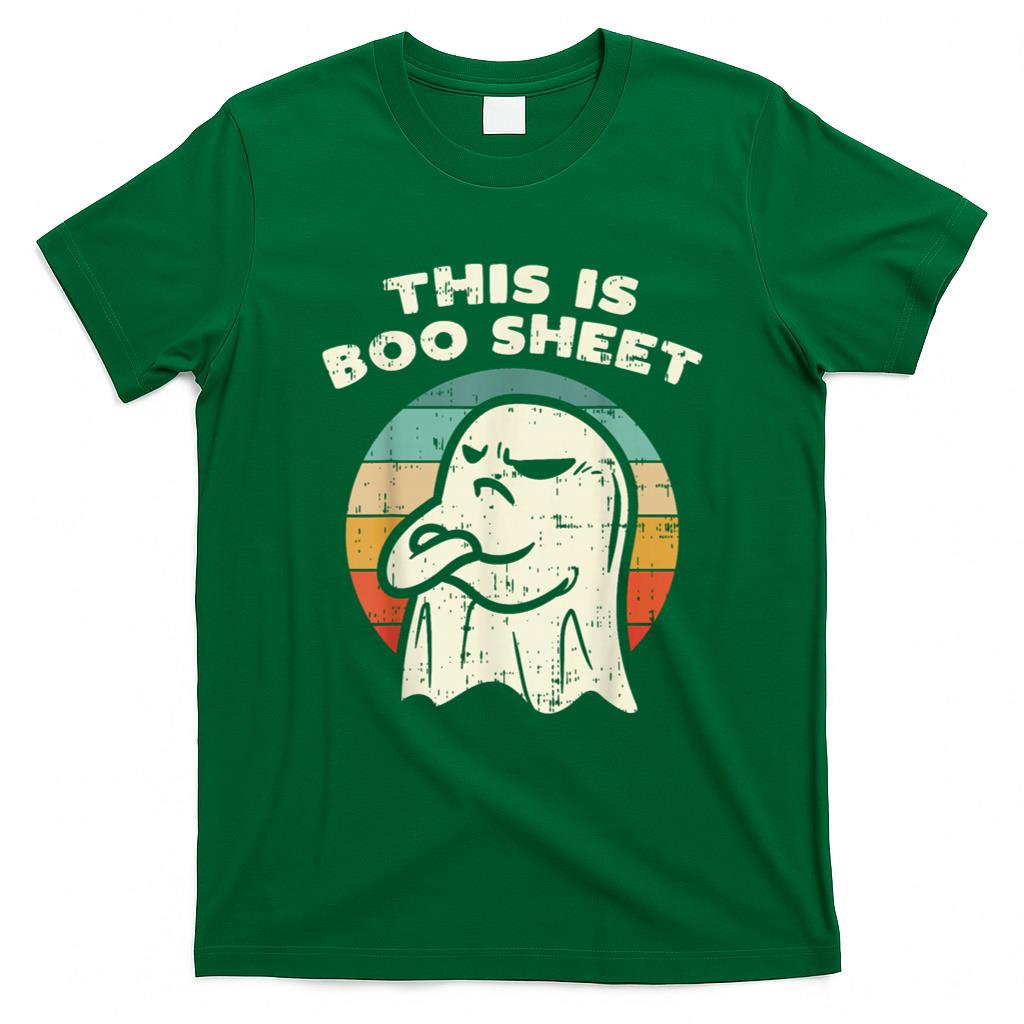 Halloween Shirt - This Is Boo Sheet Ghost Retro Halloween Costume Men Women T-Shirt