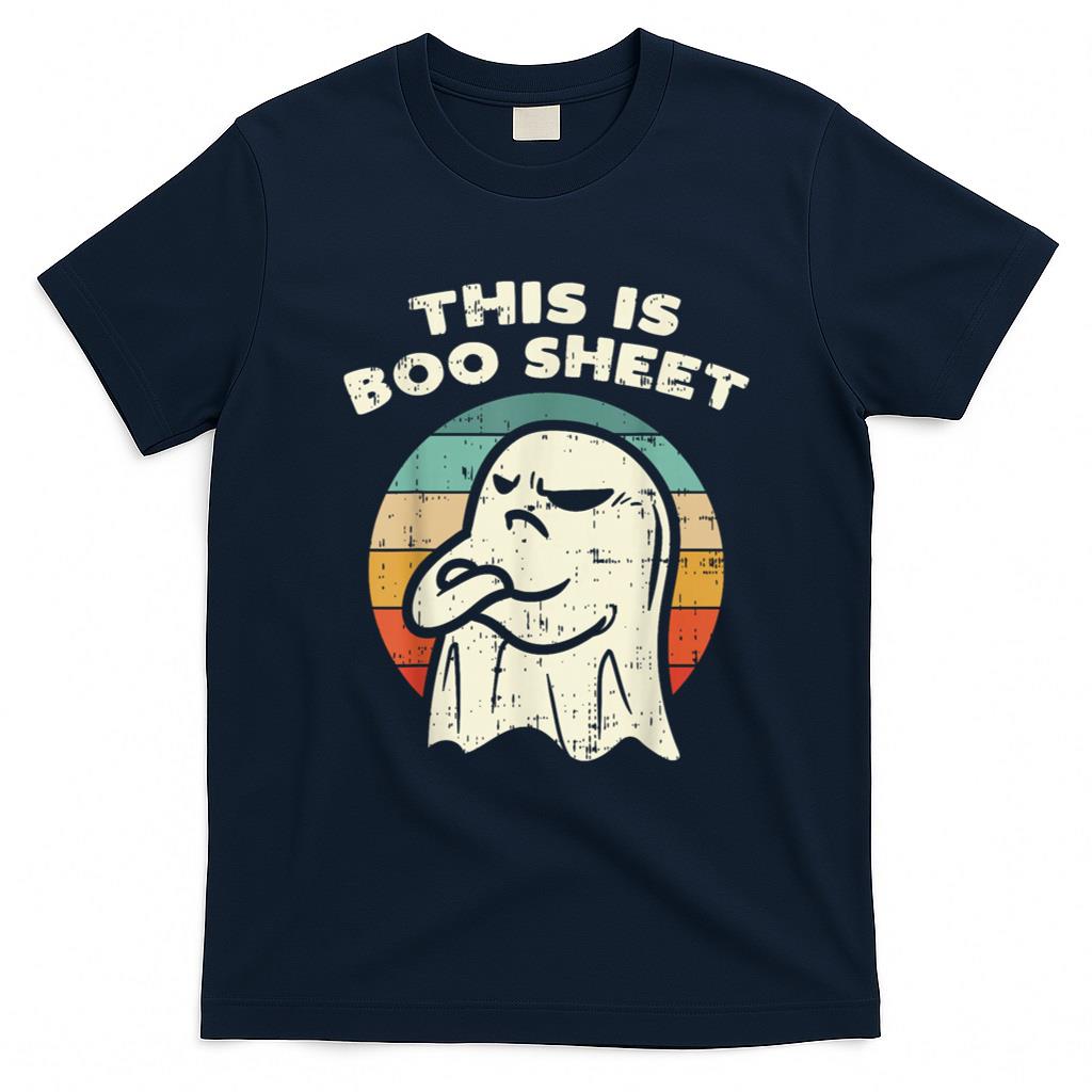 Halloween Shirt - This Is Boo Sheet Ghost Retro Halloween Costume Men Women T-Shirt