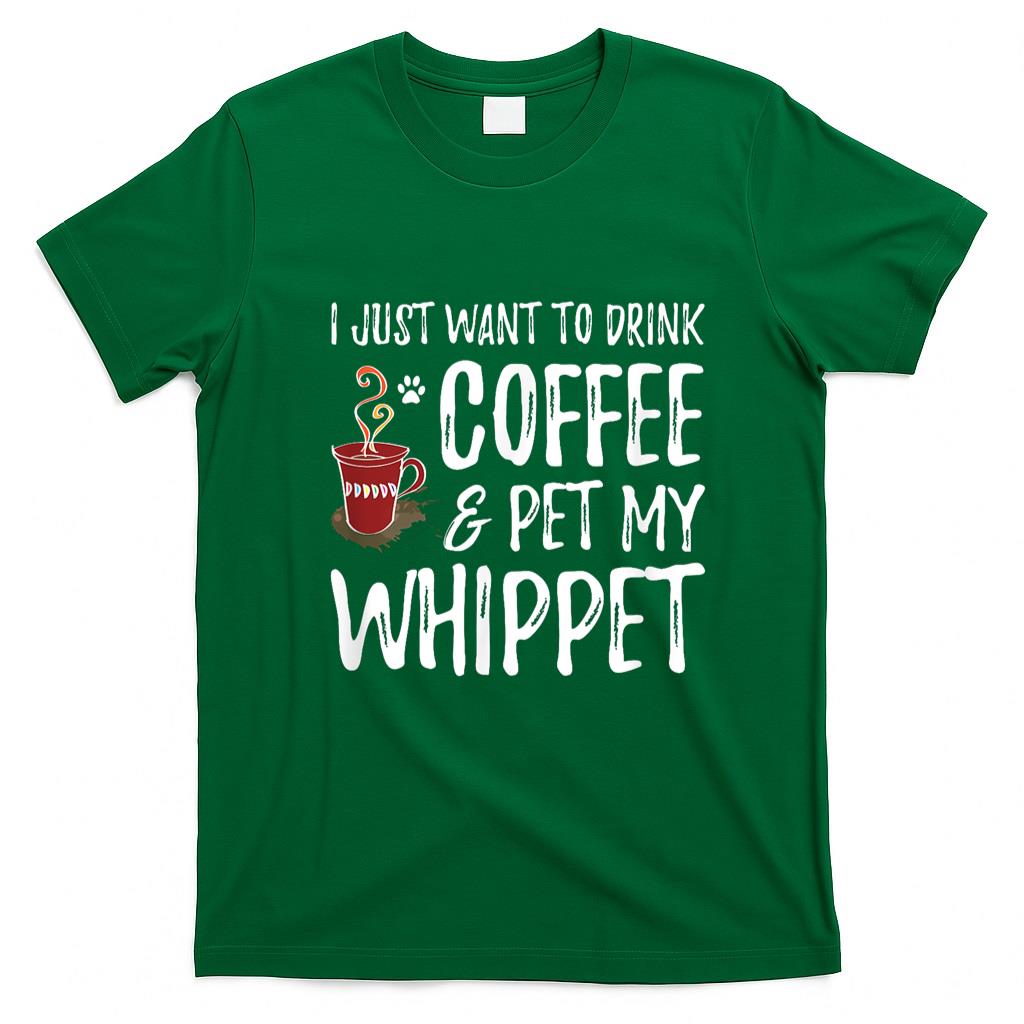 Pet Mom Halloween Shirt - Whippet Dog Lover Coffee T-Shirt Funny Dog Mom Gift Men Women Girls Kids T-Shirt