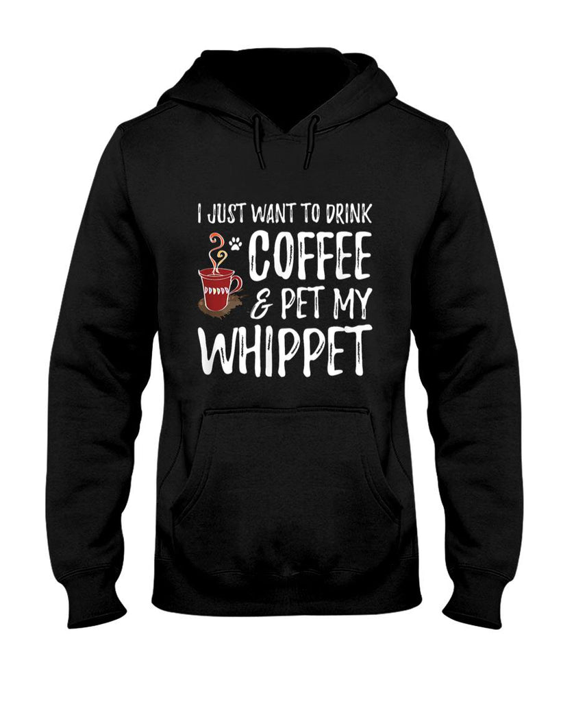 Pet Mom Halloween Shirt - Whippet Dog Lover Coffee T-Shirt Funny Dog Mom Gift Men Women Girls Kids T-Shirt