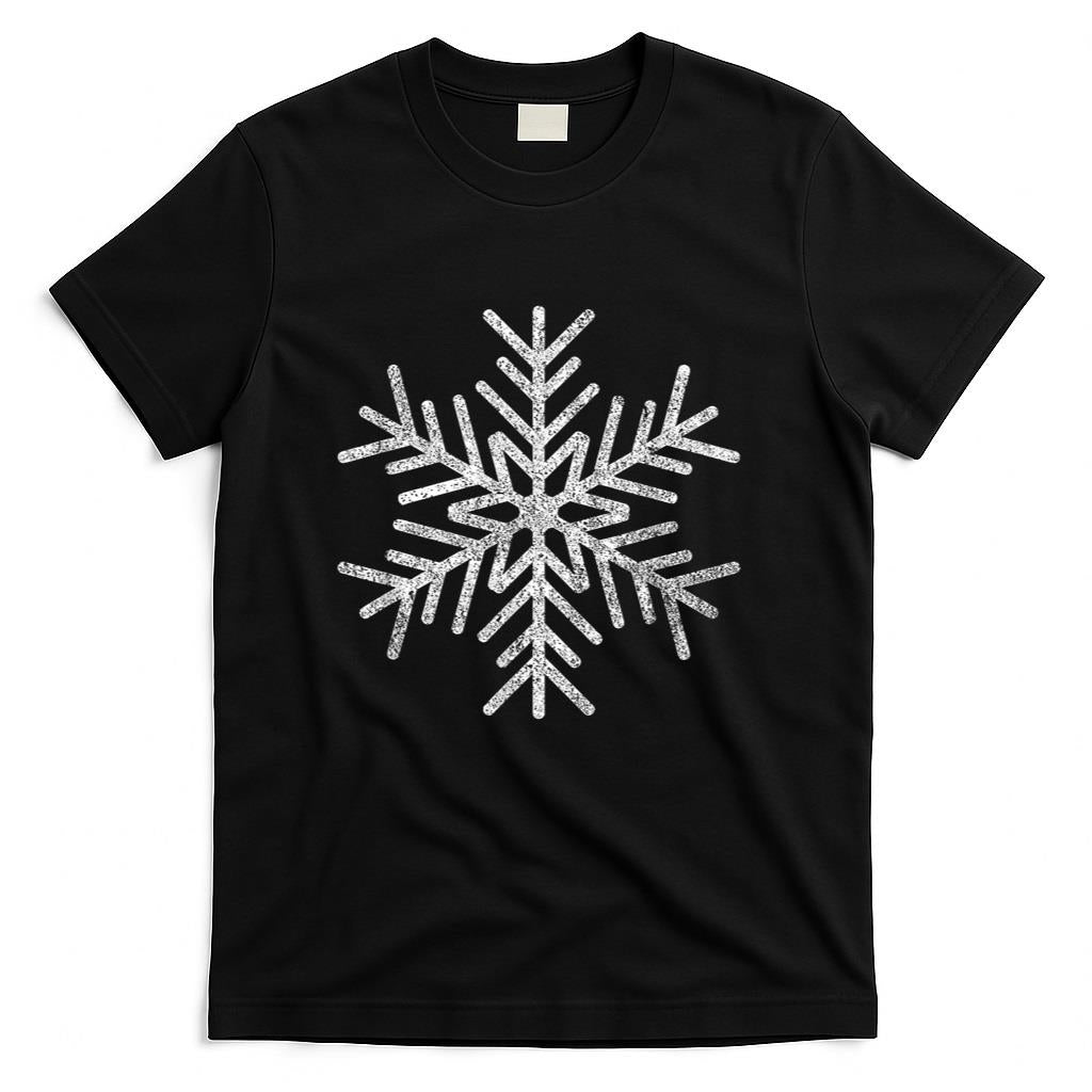 White Snowflake Christmas Gift Men Women Children T-Shirt