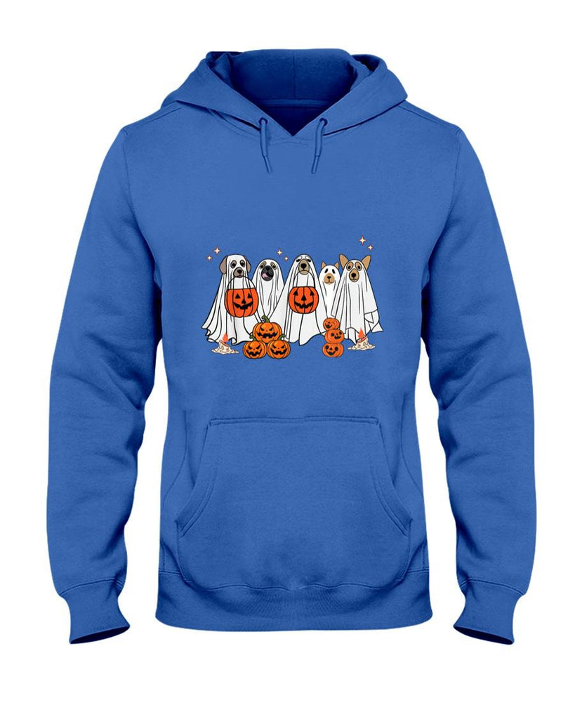 Pet Mom Halloween Shirt - Dog Ghost Cute Dog Dressed As Ghost Funny Halloween Dog T-Shirt