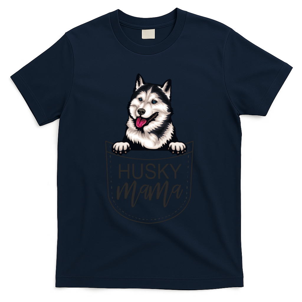 Husky Mama Dog Lover Funny Dog Mom Cute Dog Owner Funny Gift T-Shirt