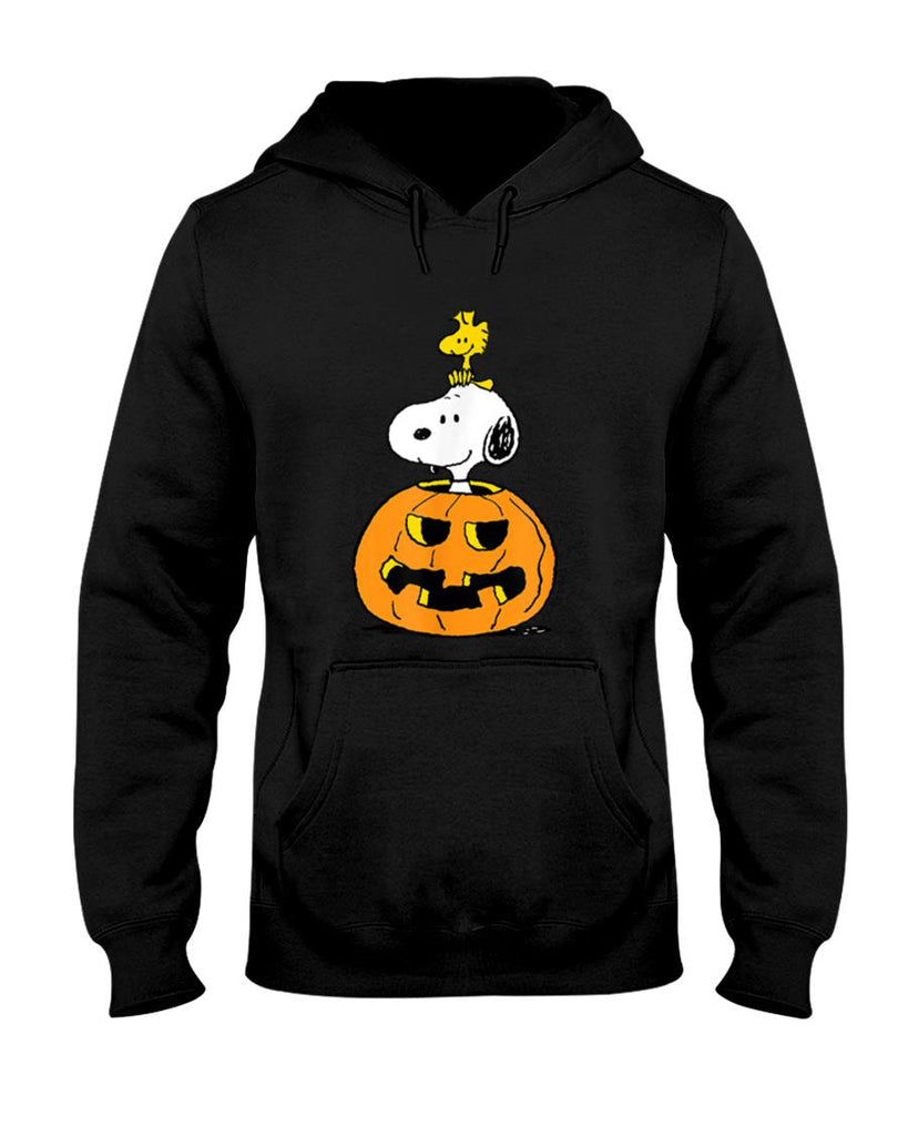Halloween Shirt - Peanuts - Halloween - Snoopy Woodstock Pumpkin T-Shirt