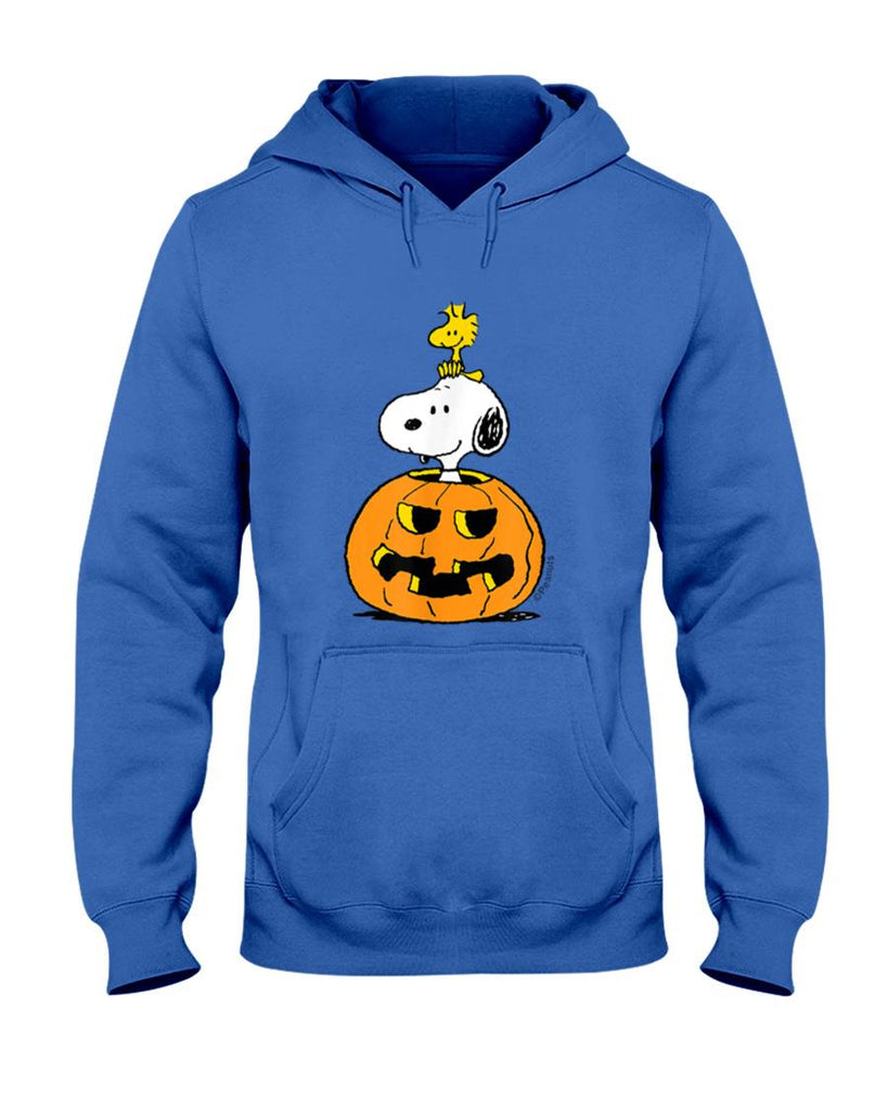 Halloween Shirt - Peanuts - Halloween - Snoopy Woodstock Pumpkin T-Shirt