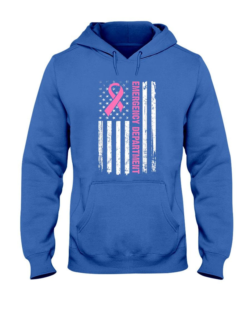 Emergency Department Breast Cancer Awareness Nursing Nurse T-Shirt