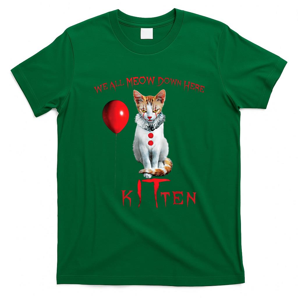 Halloween Shirt - We All Meow Clown Cat Kitten Halloween Funny Cute T-Shirt