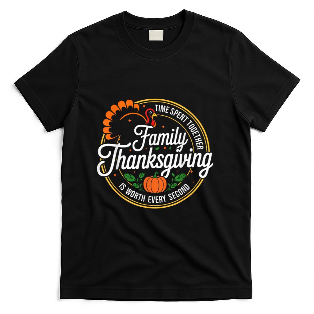 Family Thanksgiving 2025 Turkey Thankful Fall Autumn T-Shirt