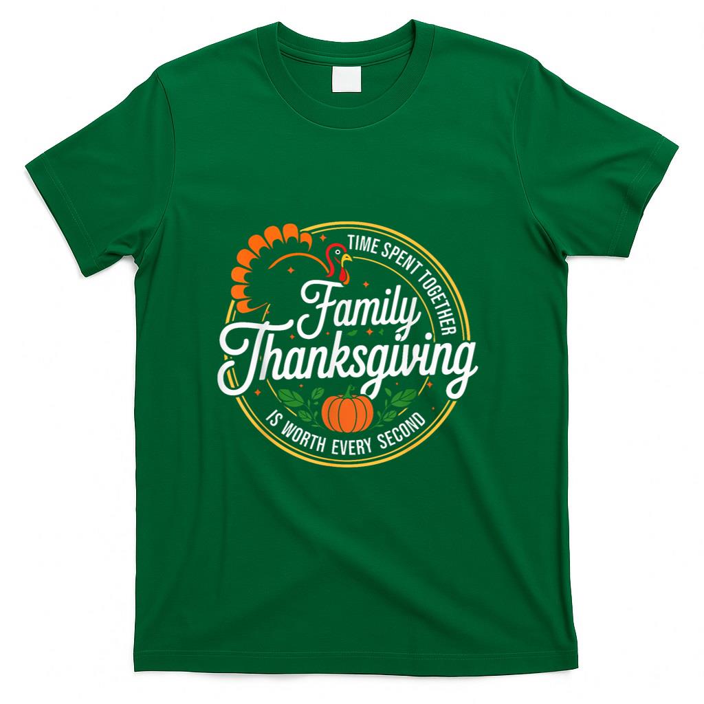 Family Thanksgiving 2025 Turkey Thankful Fall Autumn T-Shirt