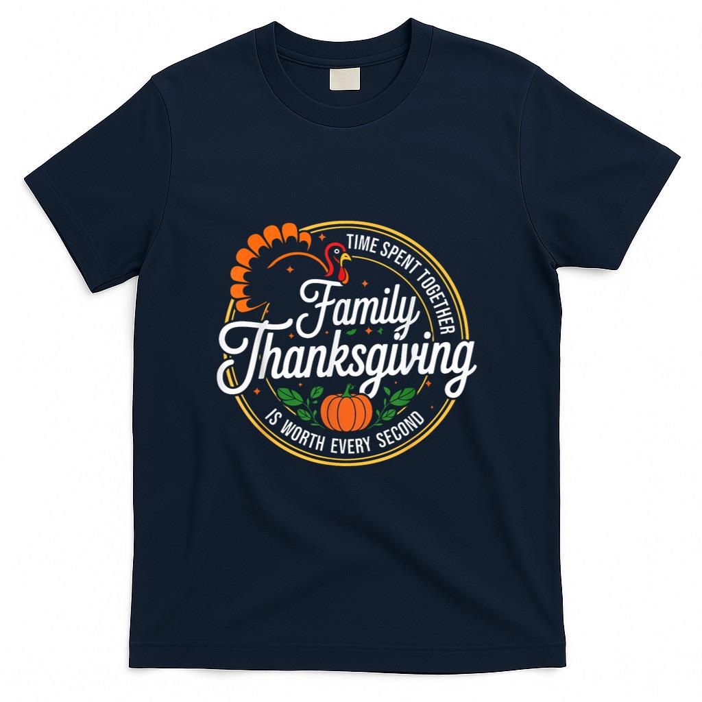 Family Thanksgiving 2025 Turkey Thankful Fall Autumn T-Shirt