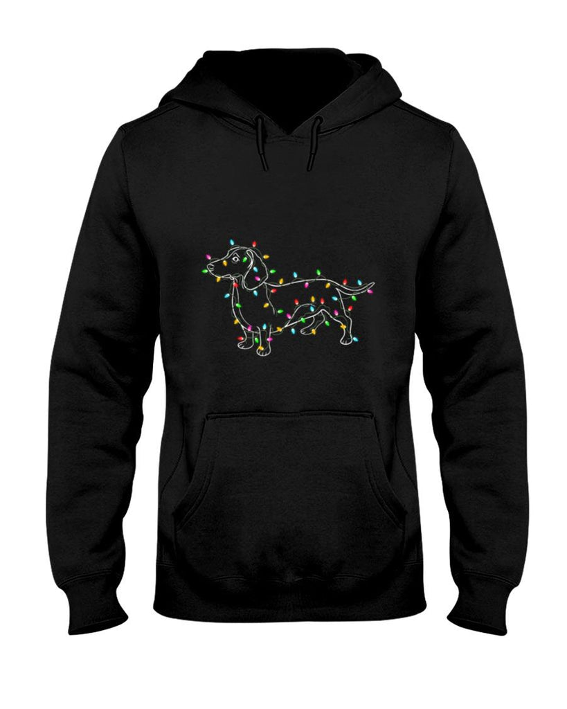 Dachshund Dogs Tree Christmas Sweater Xmas Gifts For Pet Dog T-Shirt for Men Women Kids