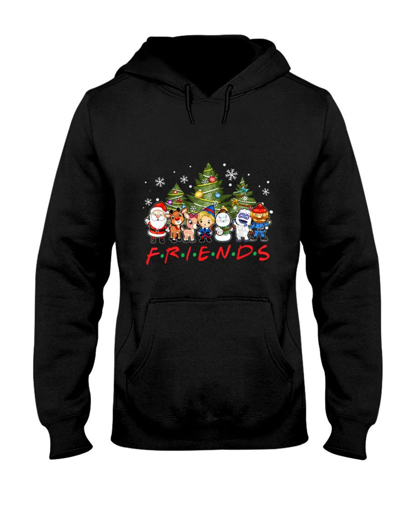 Christmas Santa Friends Rudolph Snowman Family Xmas Holiday T-Shirt