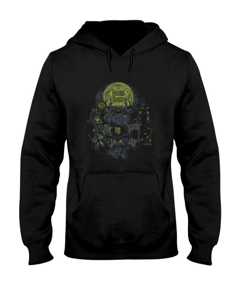 Halloween Shirt - The Haunted Mansion Halloween Haunted Montage Retro Poster T-Shirt