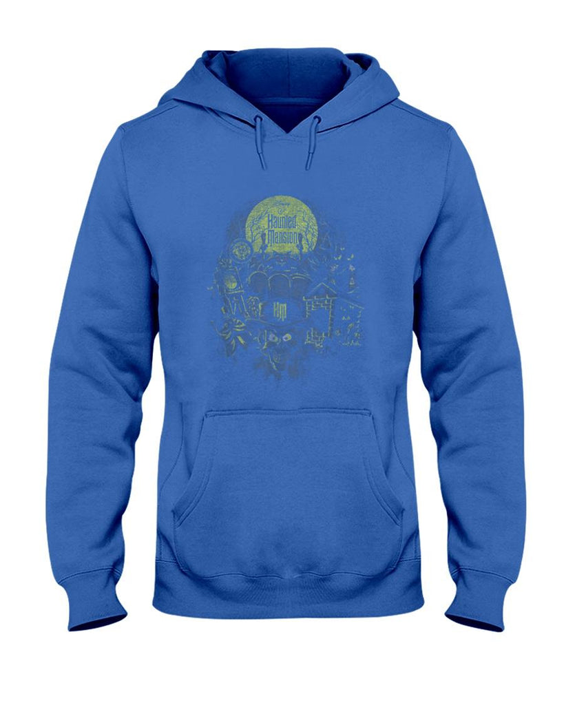 Halloween Shirt - The Haunted Mansion Halloween Haunted Montage Retro Poster T-Shirt