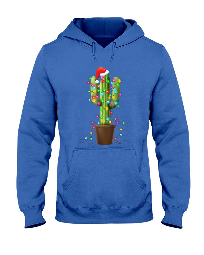 Christmas Lights Cactus Lover Funny Xmas Gifts For Men Women T-Shirt