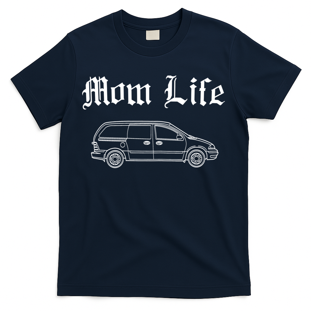 Funny Womens Mom Life Gangsta Minivan Gift Funny Gift For Busy Moms T-Shirt