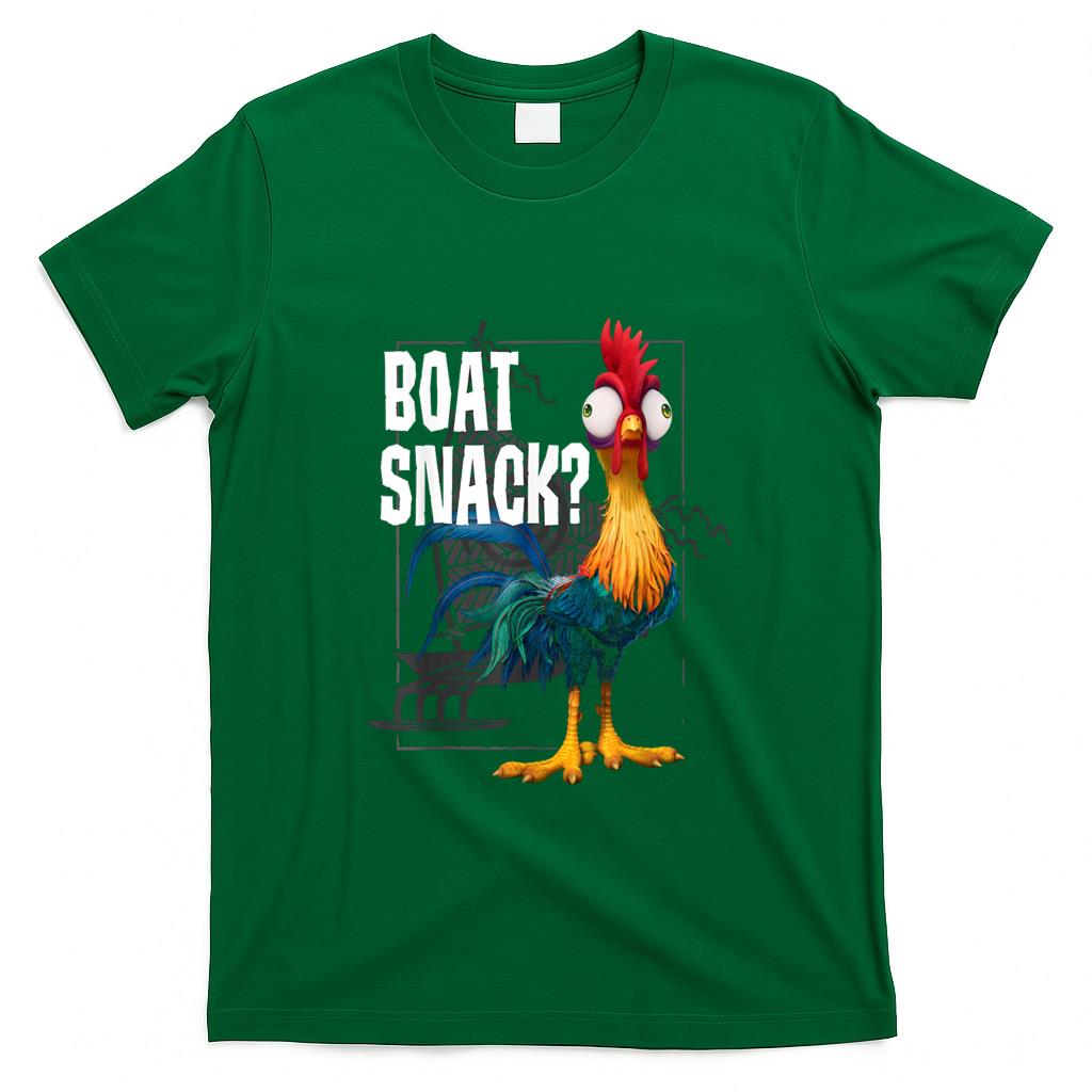 Funny Tees - Disney Moana Hei Hei Boat Snack Vintage Style Poster T-Shirt