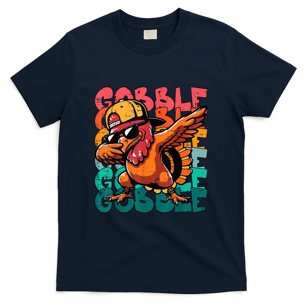 Thanksgiving Turkey Dab Gobble Funny Toddler Boys Kids Youth T-Shirt