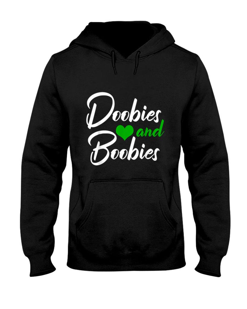 Doobies And Boobies Weed Funny 420 Stoner Pothead Men Gift T-Shirt