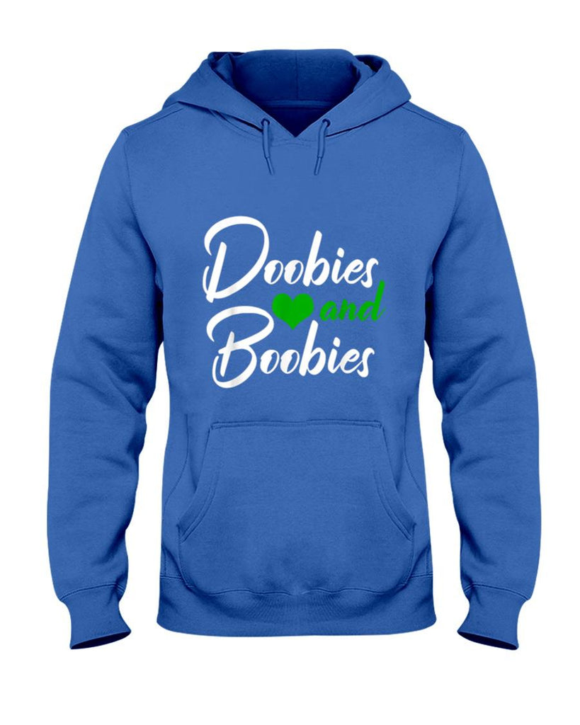 Doobies And Boobies Weed Funny 420 Stoner Pothead Men Gift T-Shirt