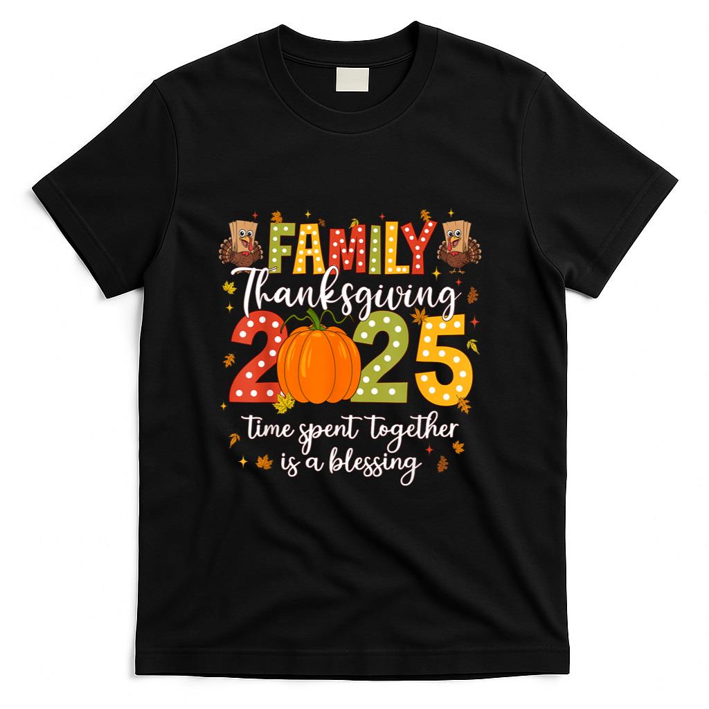 Family Thanksgiving 2025 Thanksgiving Crew Turkey Matching T-Shirt