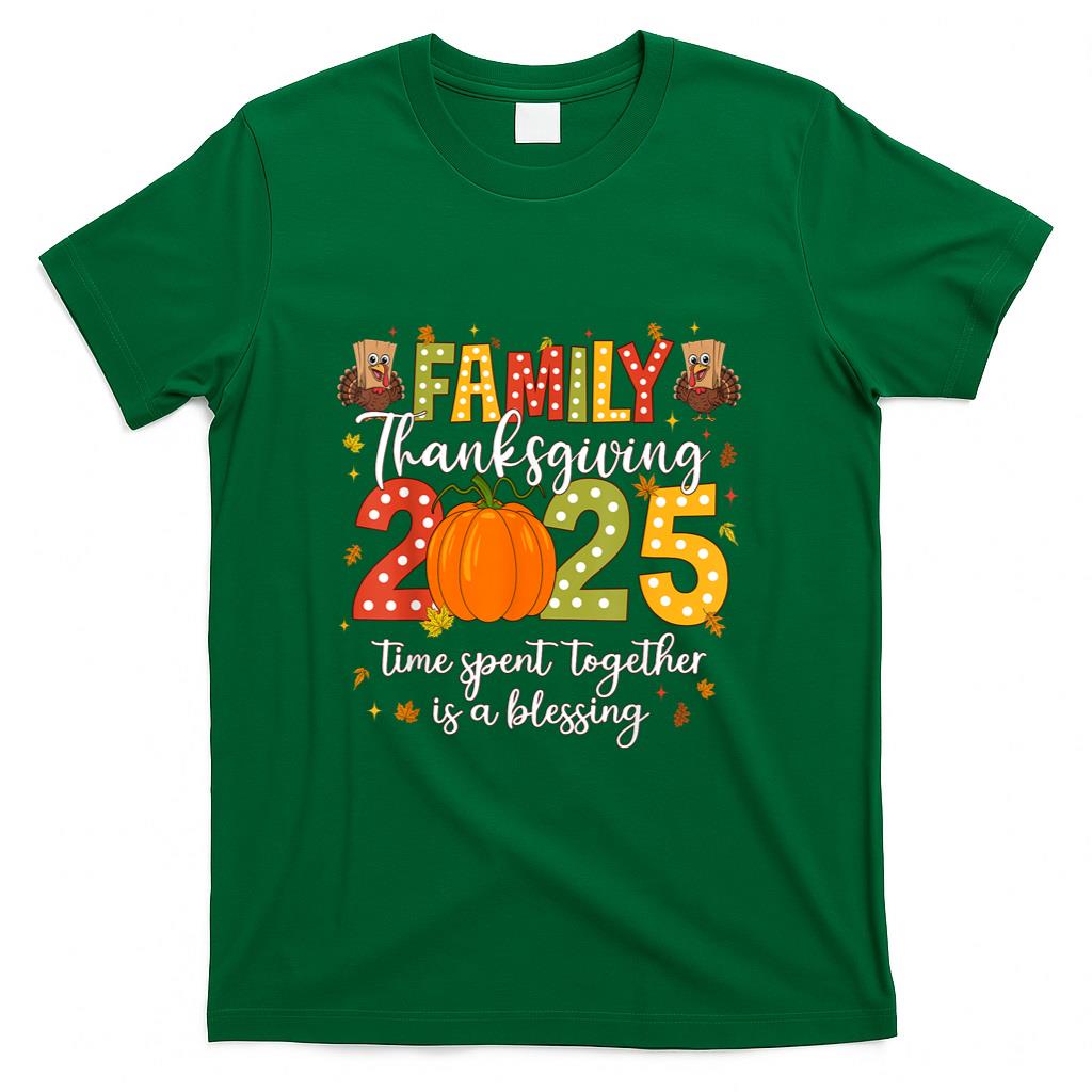 Family Thanksgiving 2025 Thanksgiving Crew Turkey Matching T-Shirt