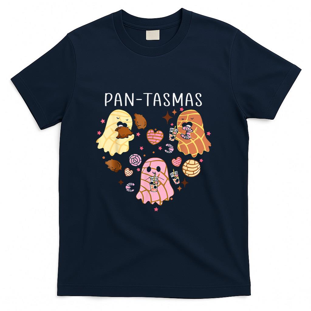 Pantasmas Ghost Funny Spooky Conchas Mexican Ghost Halloween T-Shirt