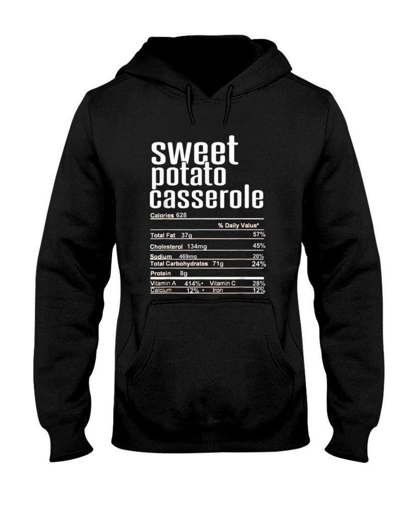 Thanksgiving Christmas Sweet Potato Casserole Nutrition Fact T-Shirt