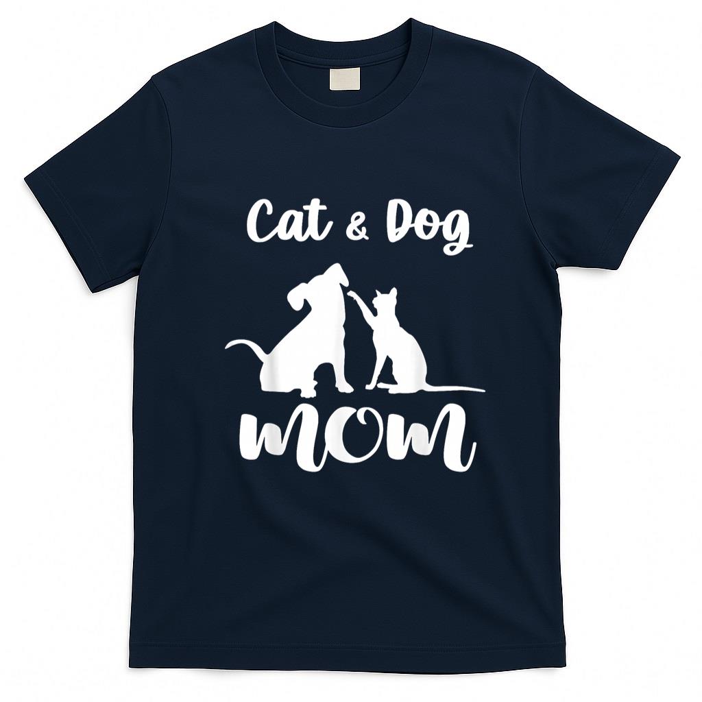 Pet Mom Halloween Shirt - Cat and Dog Mom Shirt Pets Animals Lover Puppy for Women T-Shirt