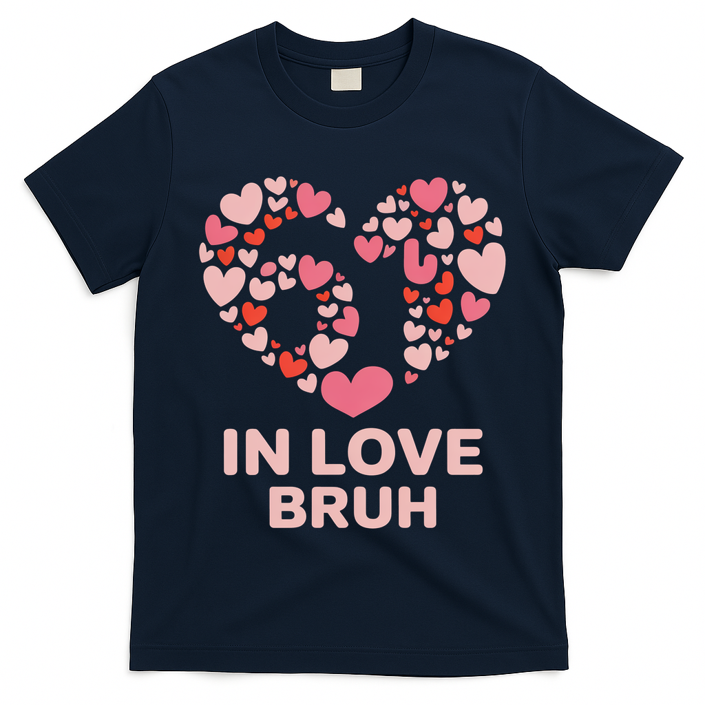 6-7 Valentines Day In Love Bruh 67 Meme T-Shirt